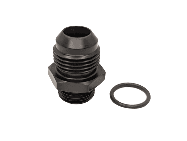 72302 Port Fitting, Expander, -8AN ORB to -10AN 37 flare