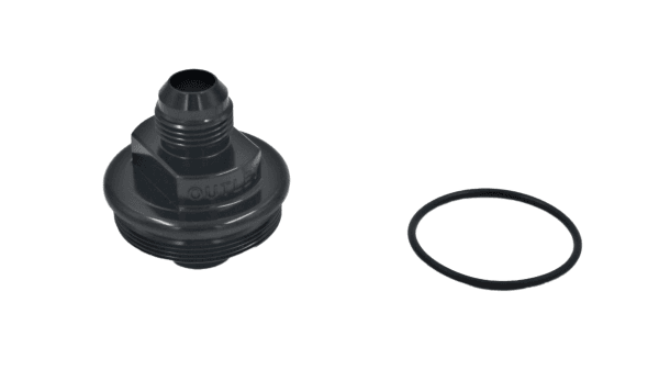 8AN BLACK Fuel Filter Outlet Cap