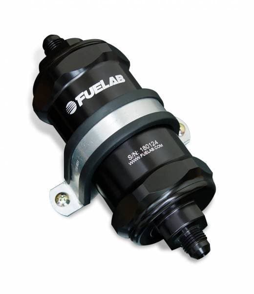 6AN 40-Micron Short In-Line Fuel Filter with Check Valve - 84811