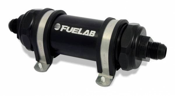 8AN 100-Micron High Flow Long Fuel Filter with Check Valve - 85821