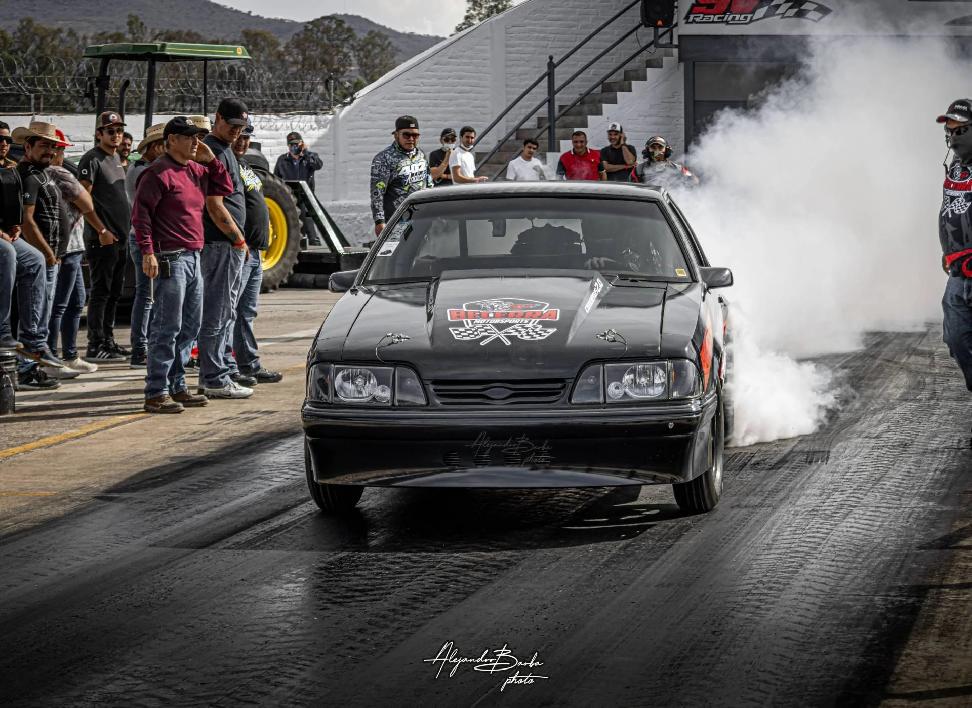 Gilberto Becerra in a 1992 Ford Mustang LX