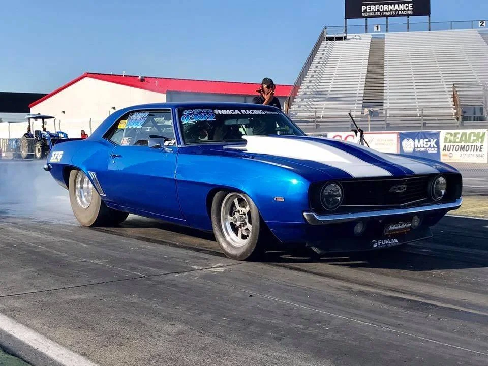 David Hearn in a 1969 Chevrolet Camaro