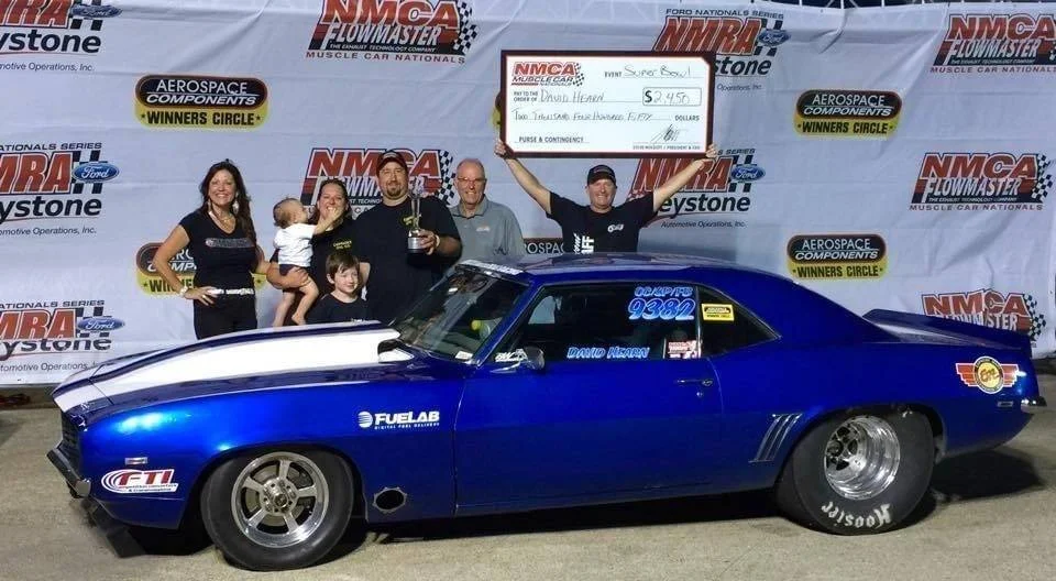 David Hearn in a 1969 Chevrolet Camaro