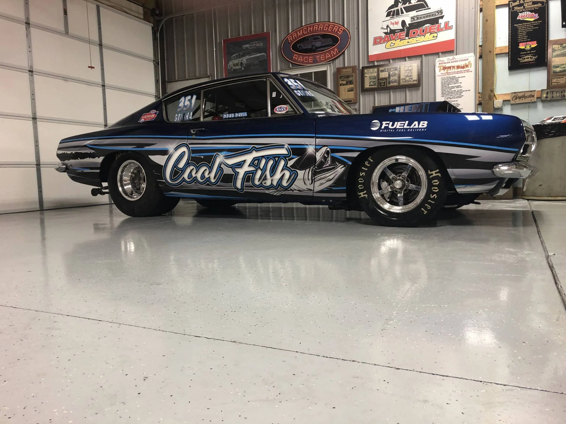 Doug Duell in a 1968 Plymouth Barracuda