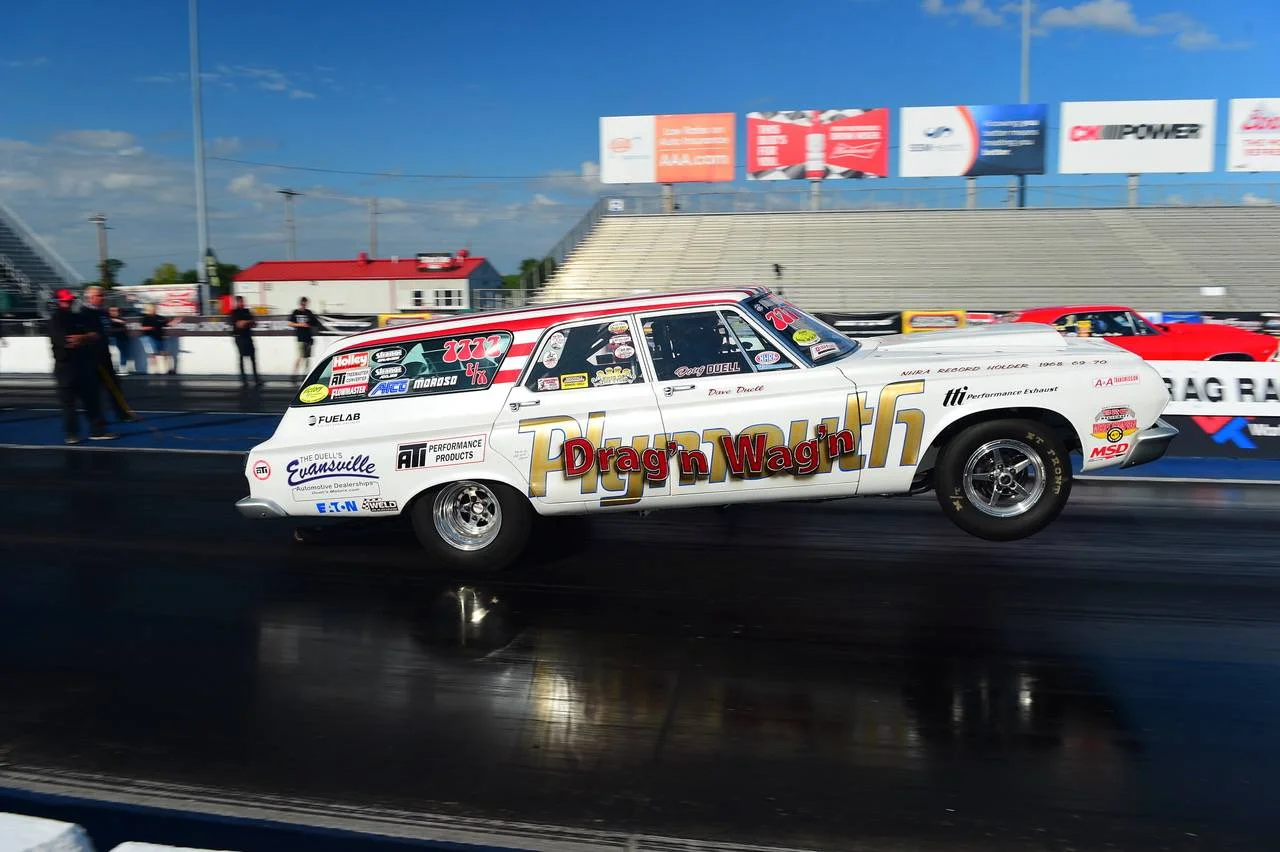 Doug Duell in a 1964 Plymouth Fury Wagon
