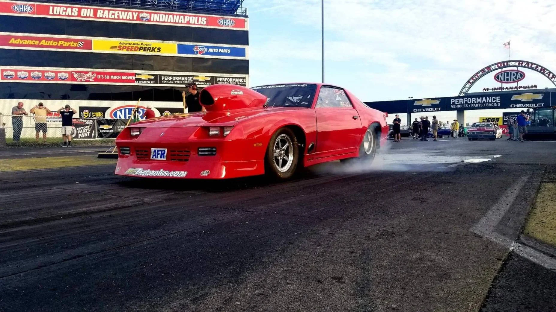 Jeremy Lyons in a 82 Pro Street Camaro