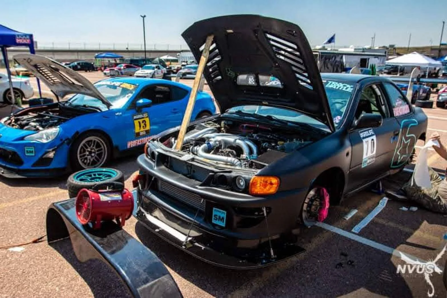 Eric Dewitt in a 1905 Subaru Imprezza L "boogeyman"