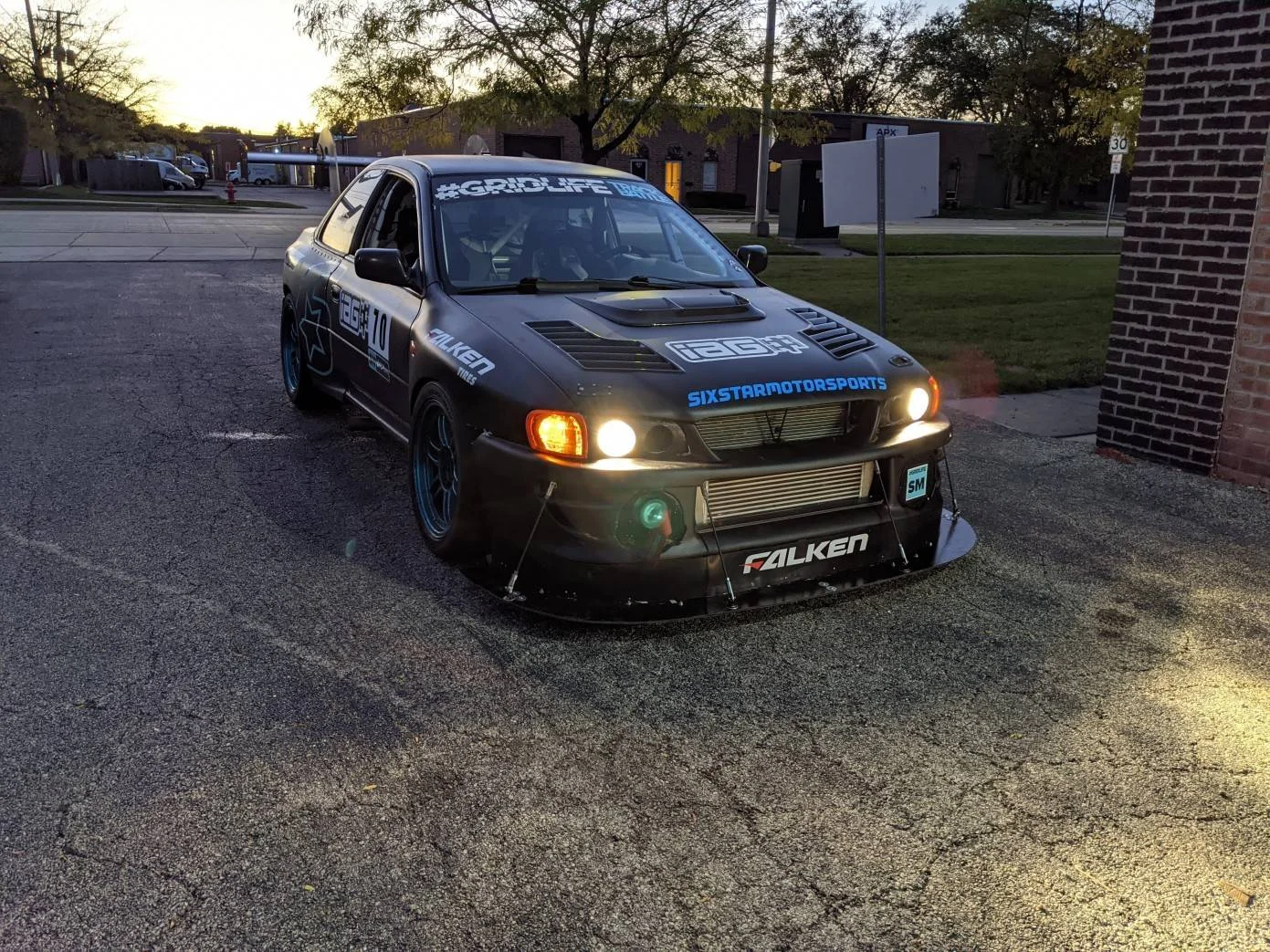 Eric Dewitt in a 1905 Subaru Imprezza L "boogeyman"