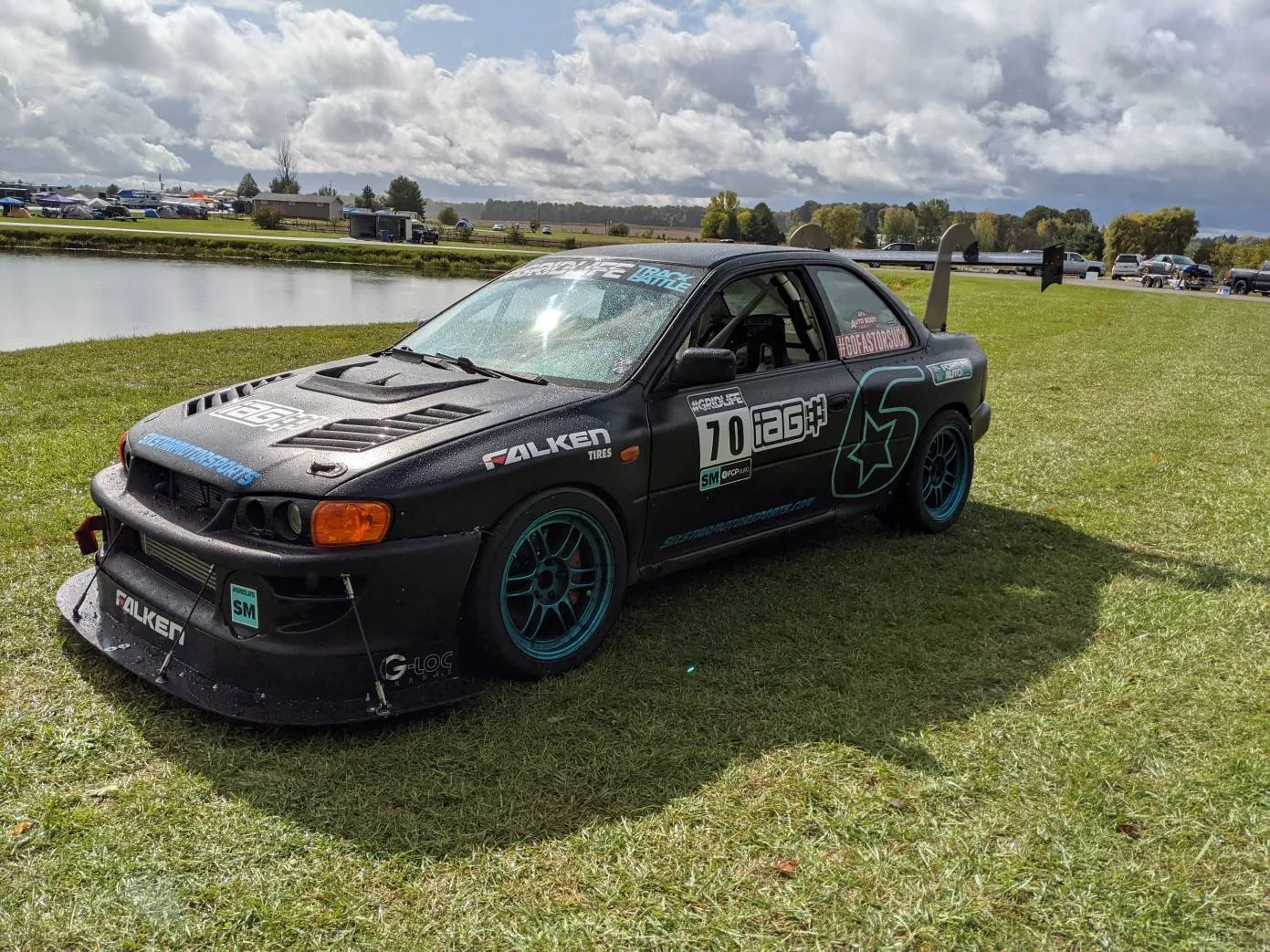 Eric Dewitt in a 1905 Subaru Imprezza L "boogeyman"